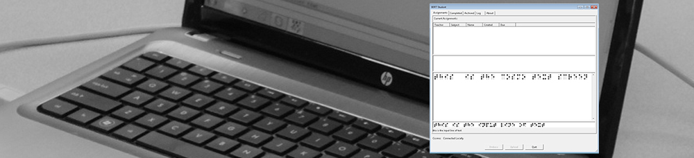 Image of computer and BERT student screen